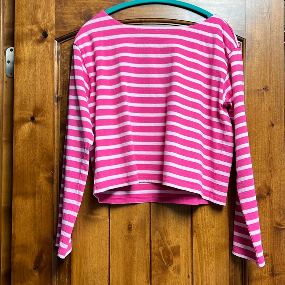 J Crew cropped boatneck